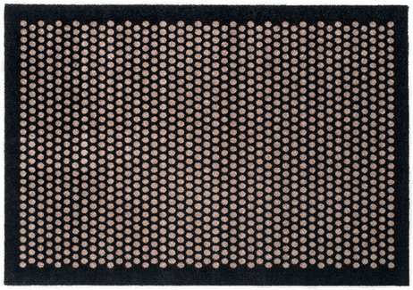 Tica Copenhagen Dot gulvmatte 130x90 cm svart/sand