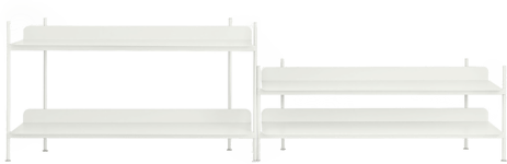Muuto Compile Shelving System 5, Hvit