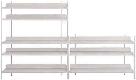 Muuto Compile Shelving System 7, Grå