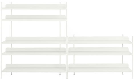 Muuto Compile Shelving System 7, Hvit