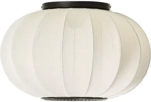 Made By Hand Knit-Wit 45 Oval lampe Pearl white