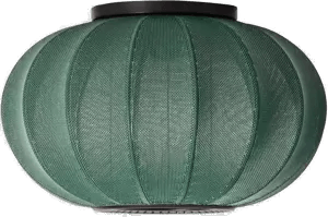 Made By Hand Knit-Wit 45 Oval lampe Tweed green