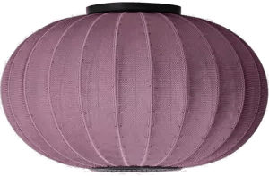 Made By Hand Knit-Wit 57 Oval lampe Burgundy