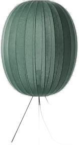 Made By Hand Knit-Wit 65 gulvlampe Tweed green