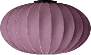 Made By Hand Knit-Wit 76 Oval lampe Burgundy