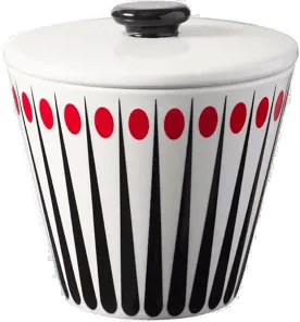 Superliving Amanda sukkerskål hvit-tomat