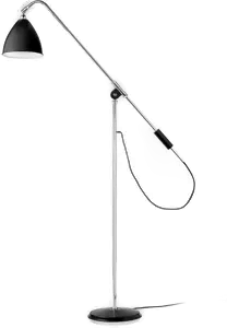 Gubi Bestlite BL4 gulvlampe svart-krom