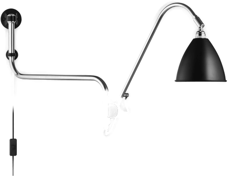 Gubi Bestlite BL10 vegglampe svart-krom
