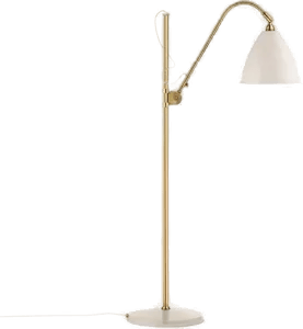 Gubi Bestlite BL3M gulvlampe matt hvit-messing