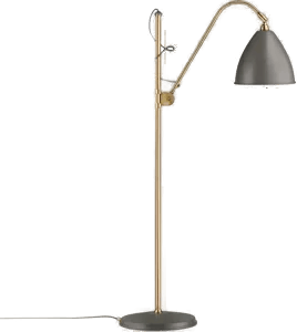 Gubi Bestlite BL3M gulvlampe grå-messing