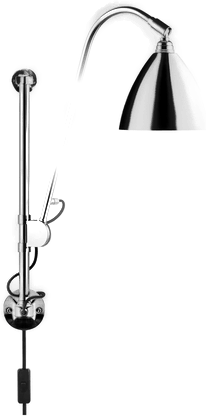 Gubi Bestlite BL5 vegglampe Krom