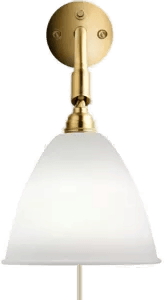 Gubi Bestlite BL7 vegglampe messing/porselen