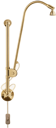 Gubi Bestlite BL5 vegglampe Matt hvit-messing