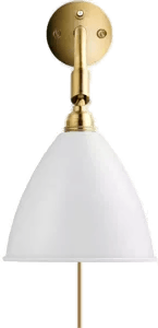 Gubi Bestlite BL7 vegglampe matt hvit-messing