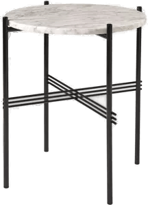 Gubi TS Soffbord Ø 40 H. 51, Bianco Carrara Marble