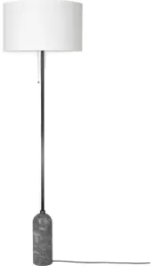 Gubi Gravity gulvlampe grå marmor/hvit