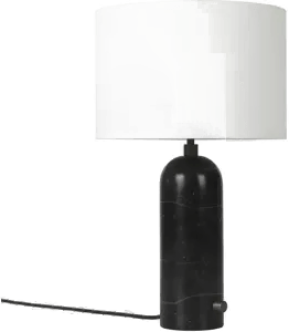 Gubi Gravity Table Lamp Small White/Black Marble