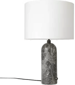 Gubi Gravity Table Lamp Small White/Grey Marble