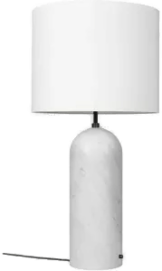 Gubi Gravity XL gulvlampe hvit marmor/hvit