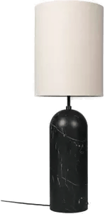 Gubi Gravity XL gulvlampe sort marmor/canvas