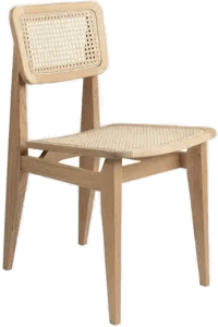 Gubi C-Chair French Cane Oak Oiled