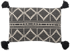 Bloomingville pute svart dusker 40x60 cm