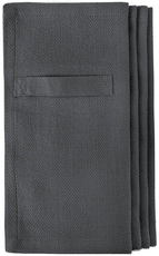 The Organic Company Serviett 20x20 cm 4 stk mørkegrå