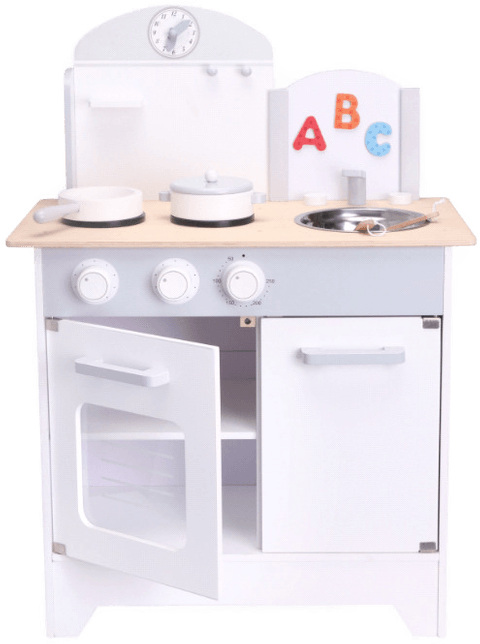 Small Wood Lekekjøkken - Grå