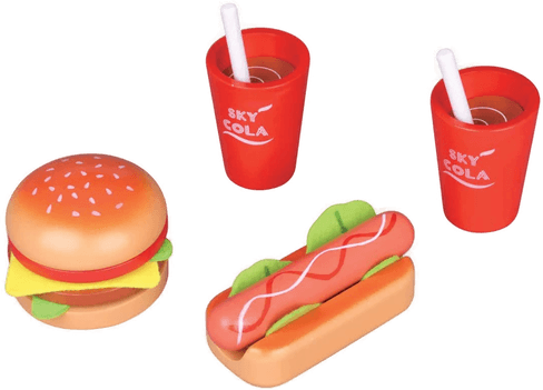 Small Wood Lunsj for to - Hamburger og Pølse