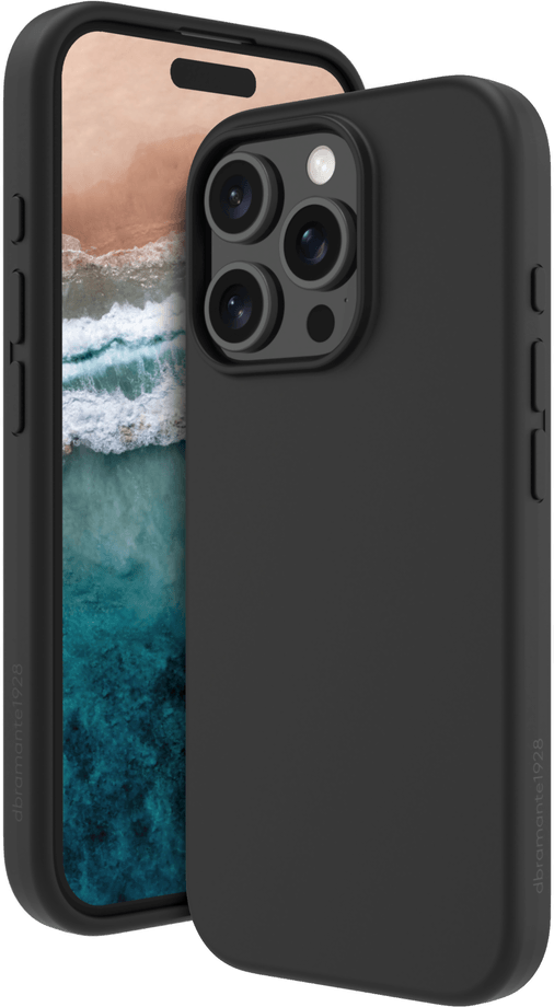 Dbramante1928 Monaco Silikondeksel iPhone 16 Pro Max - Svart