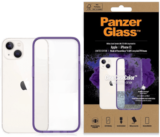 PanzerGlass ClearCase iPhone 13 - Lilla