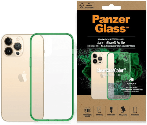 PanzerGlass ClearCase iPhone 13 Pro Max - Lime