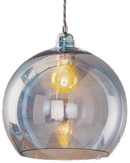 Ebb & Flow Rowan hengelampe, blå, Ø 28 cm