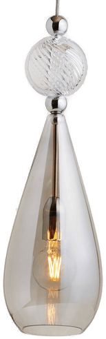 Ebb & Flow Smykke L sølvfarget røykgrå krystall