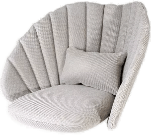 Caneline Peacock loungestolpute light grey