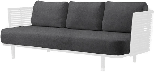 Caneline Moments/Sense 3-seters sofaputesett Mørkegrå