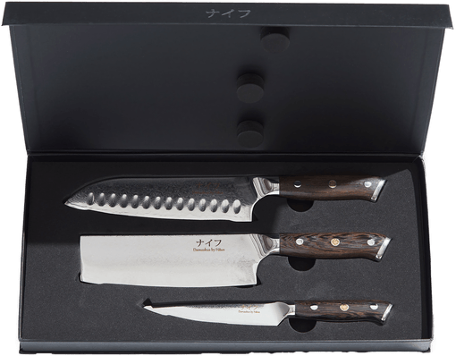 Hâws Wengé knivsett 3 deler