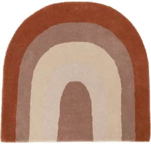 OYOY Rainbow barneteppe 88x90 cm