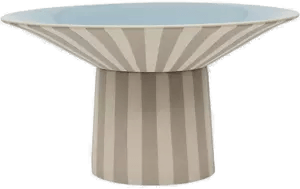 OYOY Toppu centerpiece Ø30 cm Clay-Ice blue