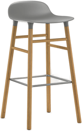 Normann Copenhagen Form Barstool 65 cm Oak Grey