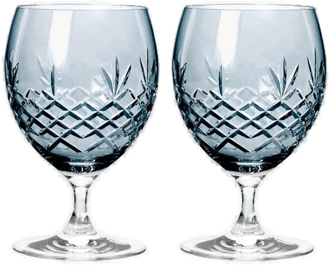 Frederik Bagger Crispy Eightball Glass 2 stk, Sapphire