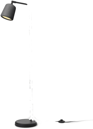 New Works gulvlampe Materiale, mørkegrå