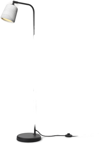 New Works gulvlampe Materiale, hvit