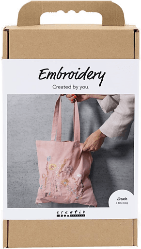 Creativ Company Brodering Mulepose, soft rosa