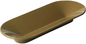 Muuto Mere skål 51,5x21,5 cm brungrønn