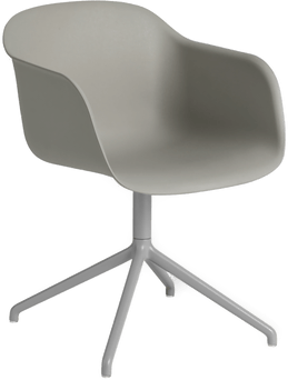 Muuto Fiber Armchair Swivel Base Grey