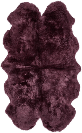 Natures Collection Saueskinnteppe Lilla 180x110 cm