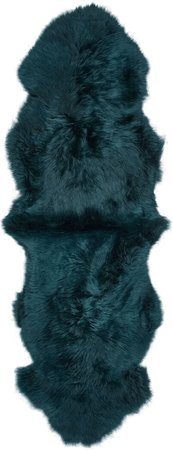 Natures Collection Saueskinn 180x60 cm Blågrønn