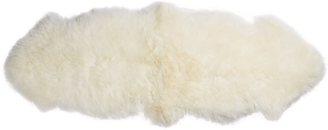 Warm & Comfy Saueskinn 160 cm ivory