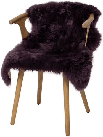 Warm & Comfy Saueskinn 100x60 cm - Lilla